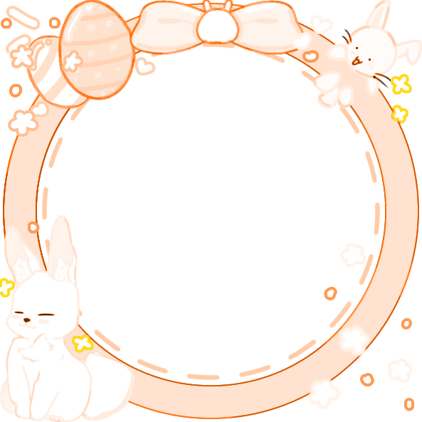 pastel orange easter decor by teto Decoration
